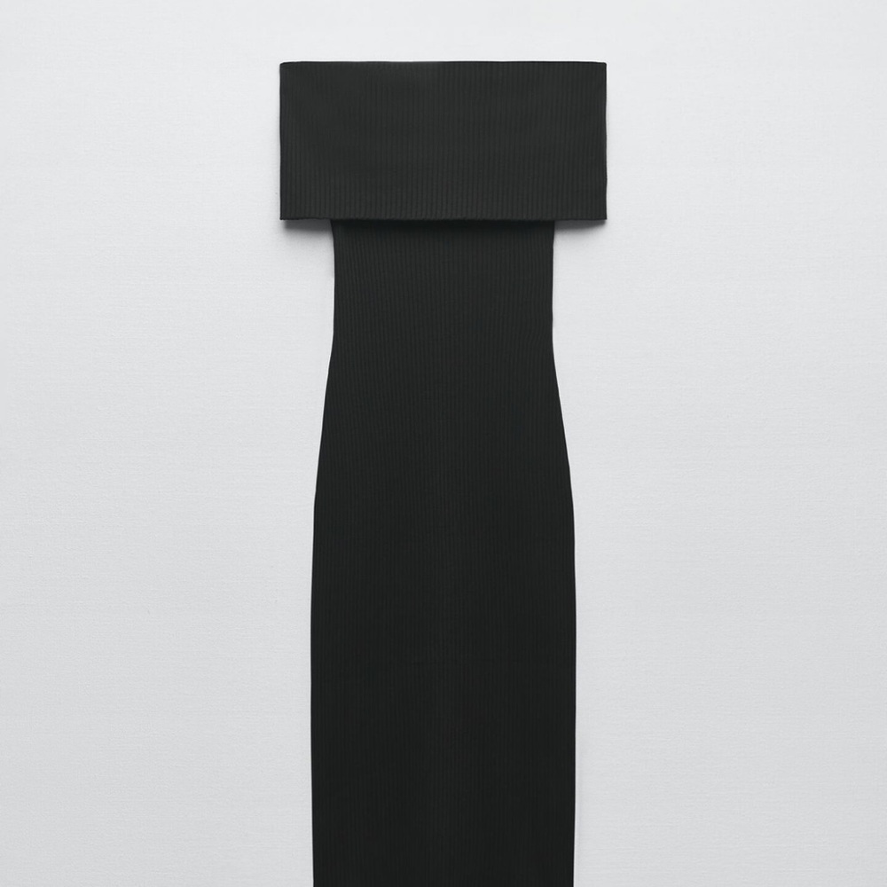 Elegant Black Strapless Dress